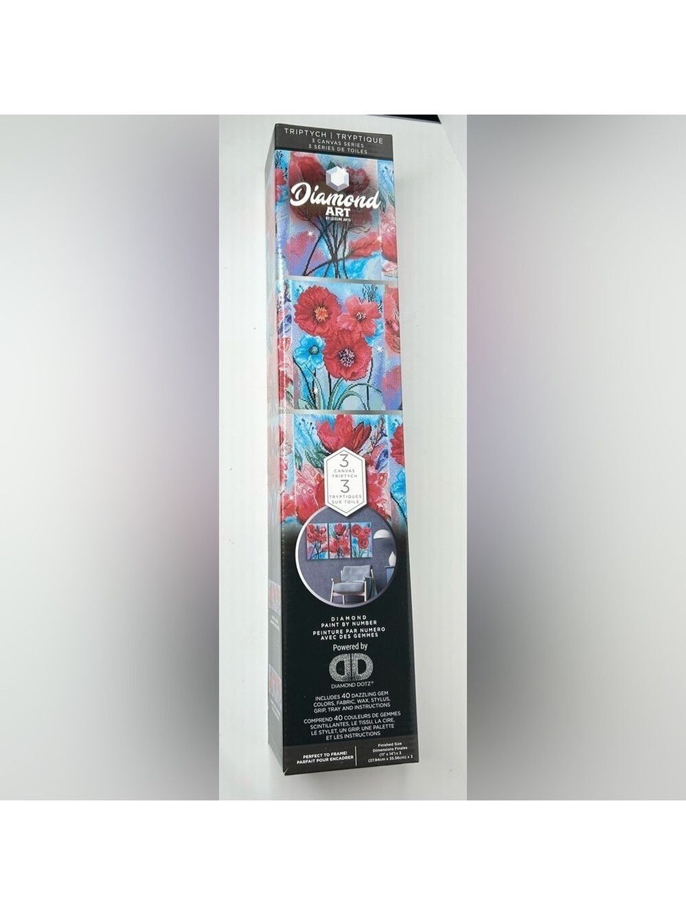 Diamond Dotz 3 Canvas Kit - Poppies NWT